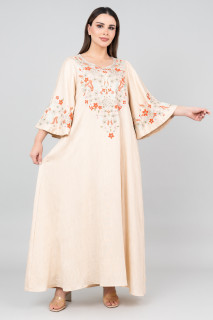 Floral Majesty Embroidered Jalabiya IK3006 image