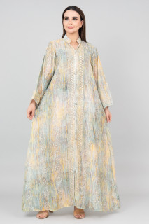 Petal Grace Embroidered Jalabiya IK3004 image