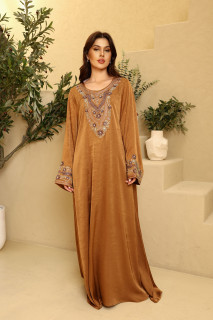 IKKXA Amwaj Jalabiya IK6041 Brown image
