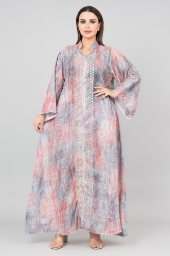 Petal Grace Embroidered Jalabiya IK3004