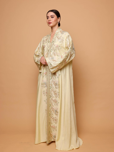 Ikkxa Taliah Jalabiya IK7006 Yellow